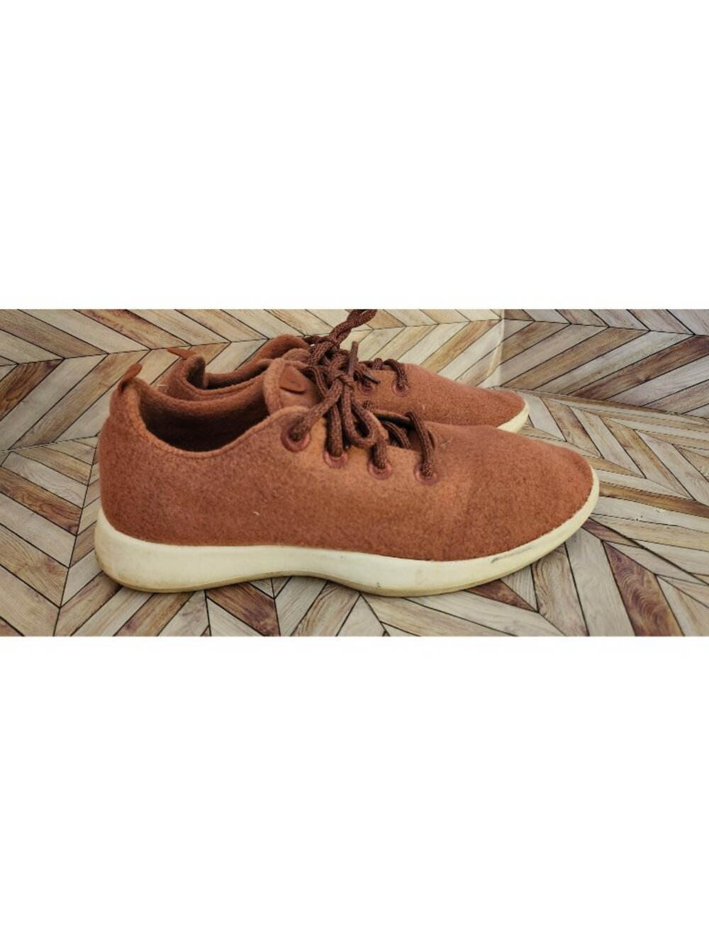 Women Allbirds Terracotta Lace Up Wool Runners 0319 NV1 Shoe Size 10 40